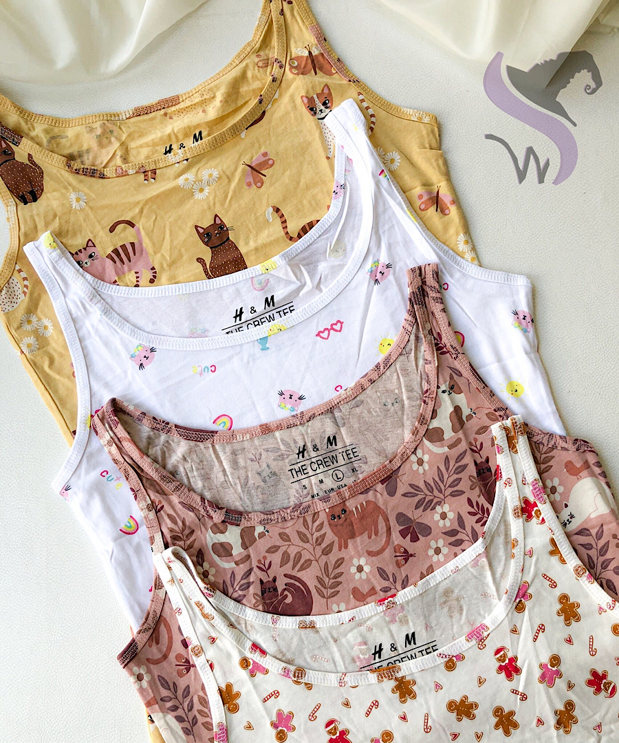 ست تاپ شورتک اچ اند ام