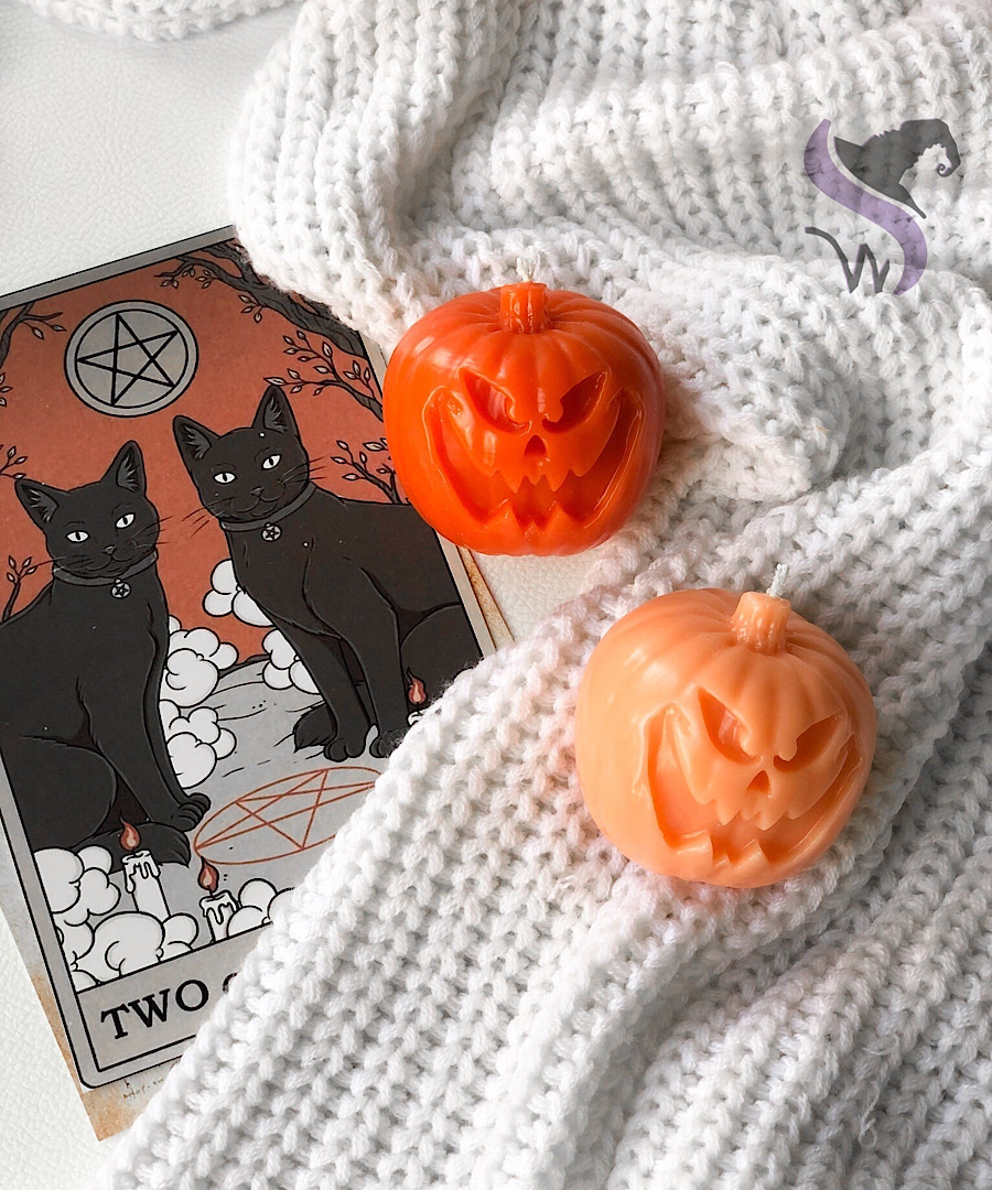 شمع کدو هالووینی