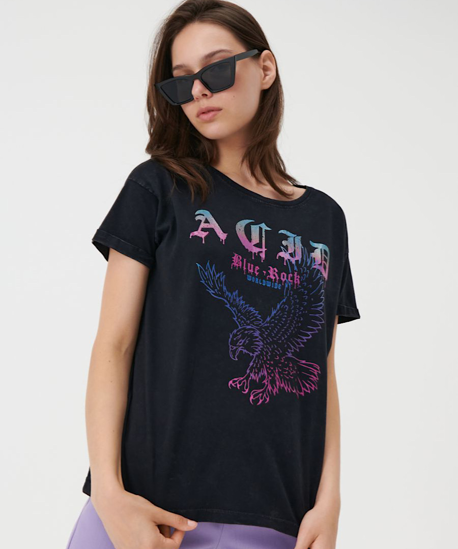 تیشرت سنگشور ذغالی blue rock