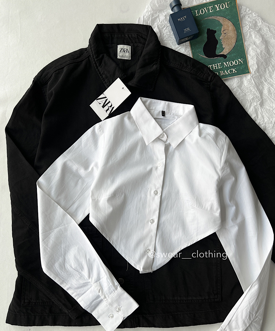 شومیز کراپ سفید