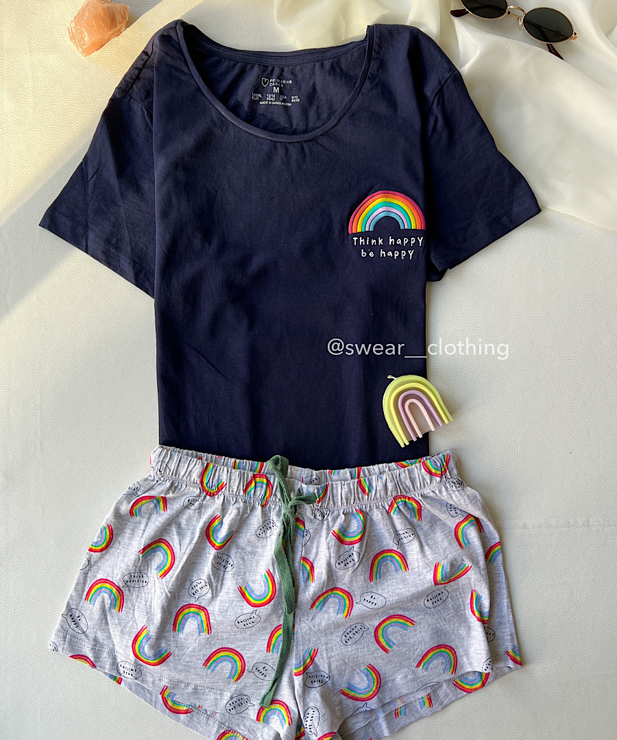 تیشرت شلوارک رنگین کمانی پرایمارک