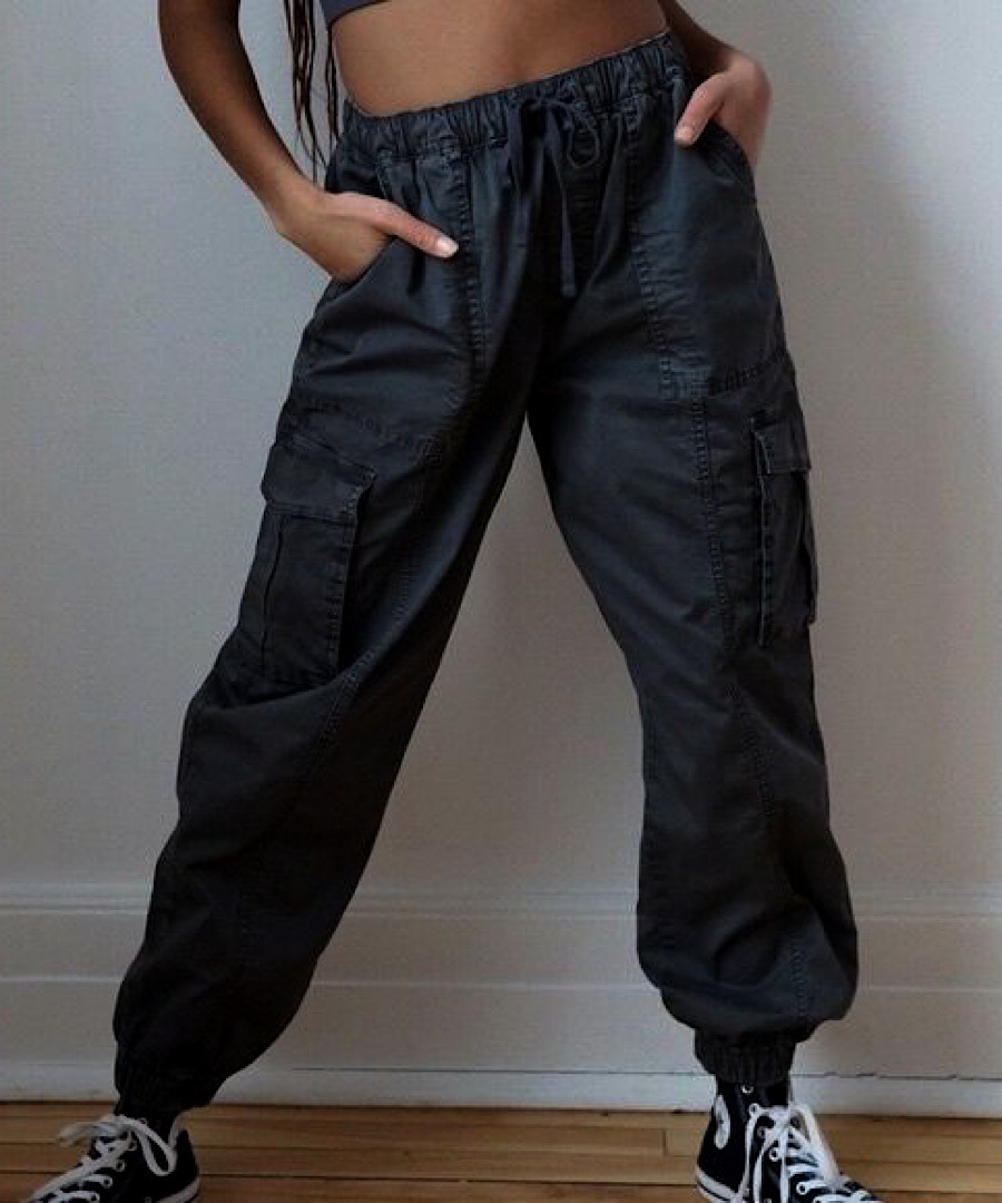 شلوار کارگو مشکی garage