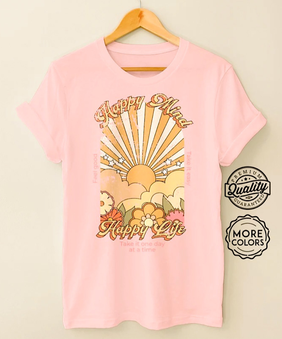 تیشرت وارداتی happy mind