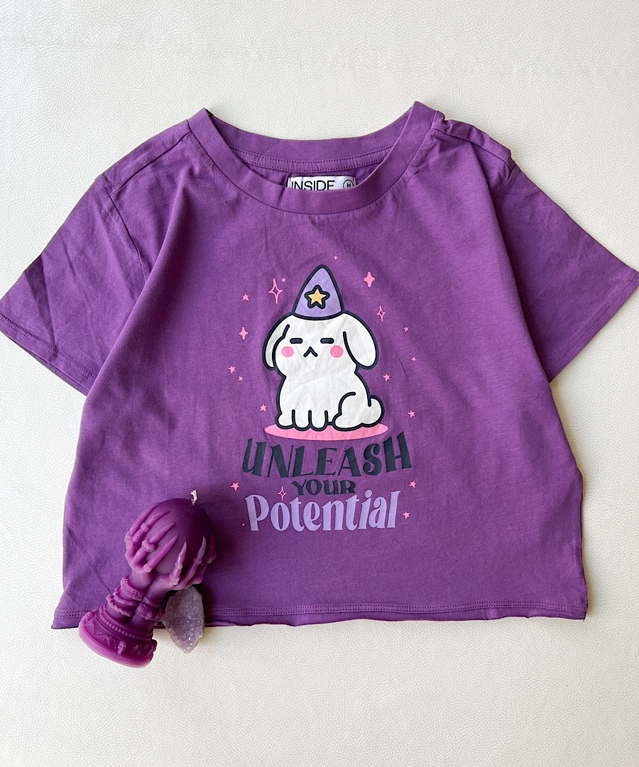 کراپ تیشرت unleash your potential