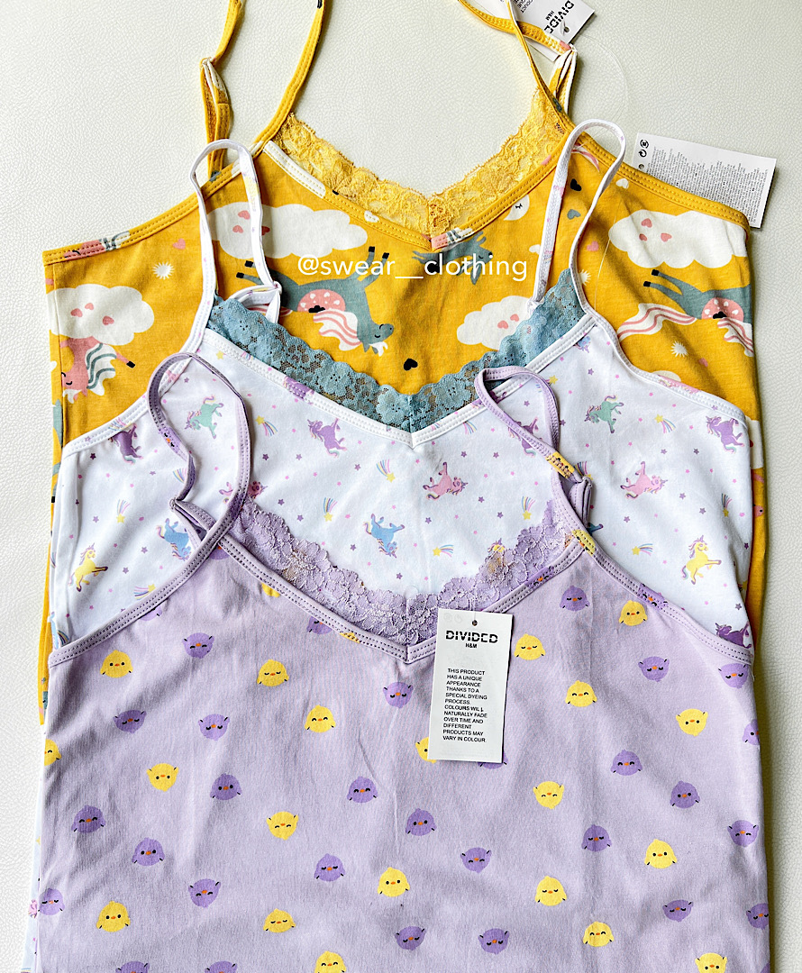 ست تاپ شلوارک دانتل دار h&m