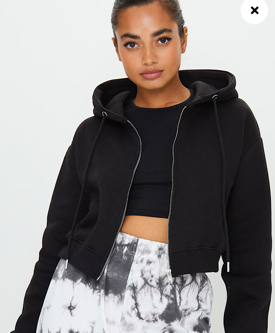 کراپ سویشرت plt مشکی