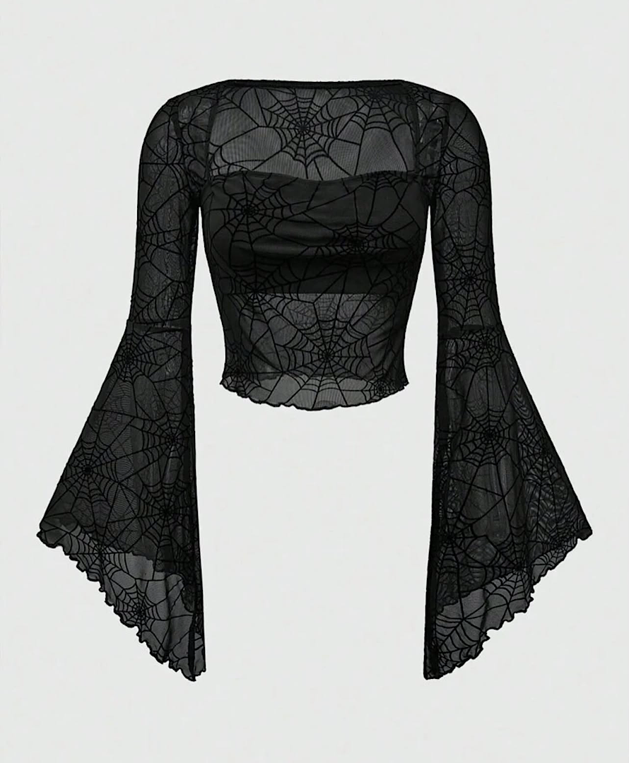 بلوز آستین خفاشی عنکبوتی