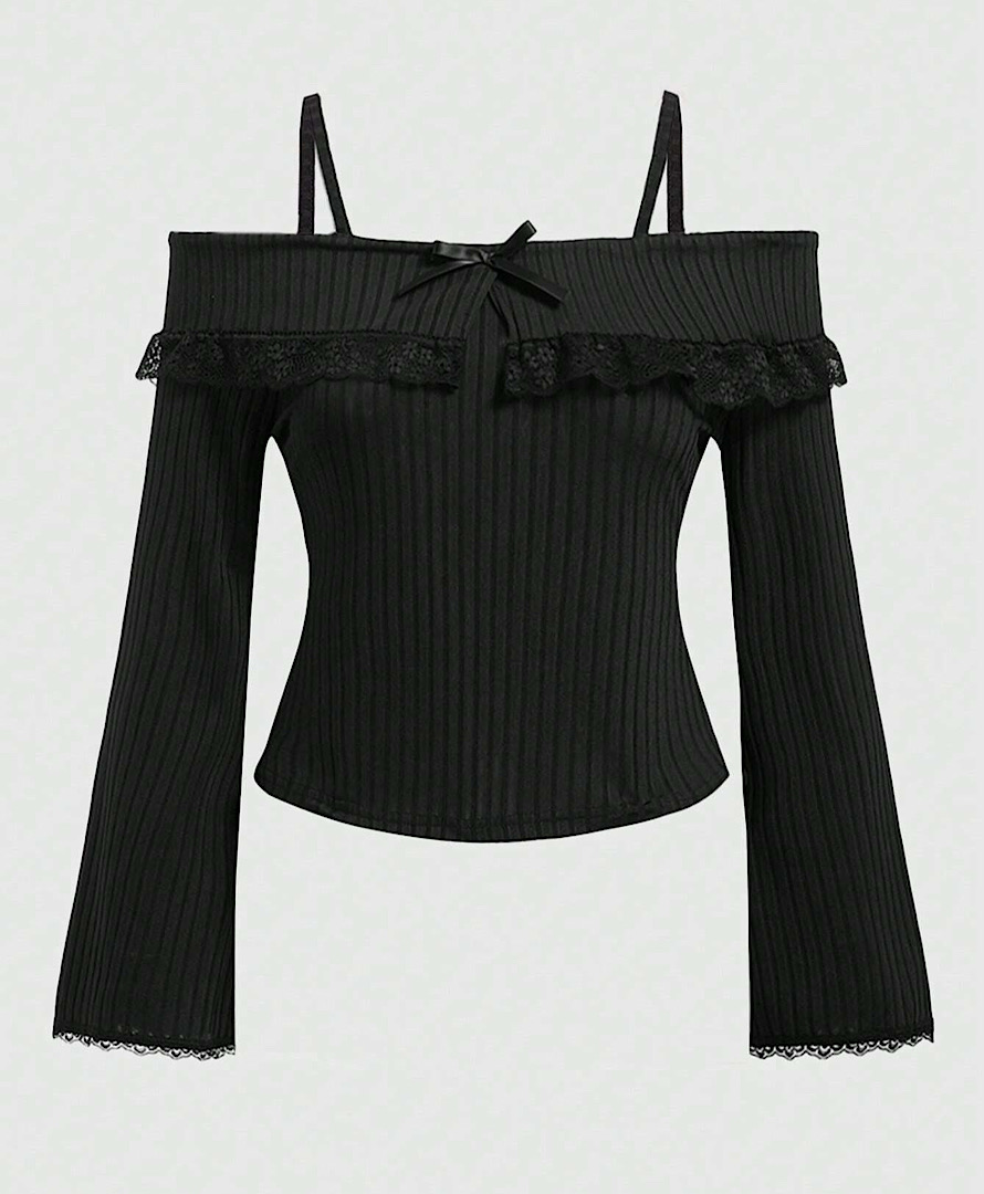 بلوز گاثیک گیپور دار