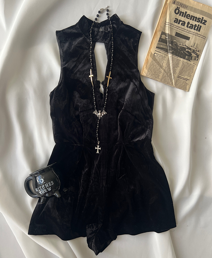 سرهمی مخمل مشکی