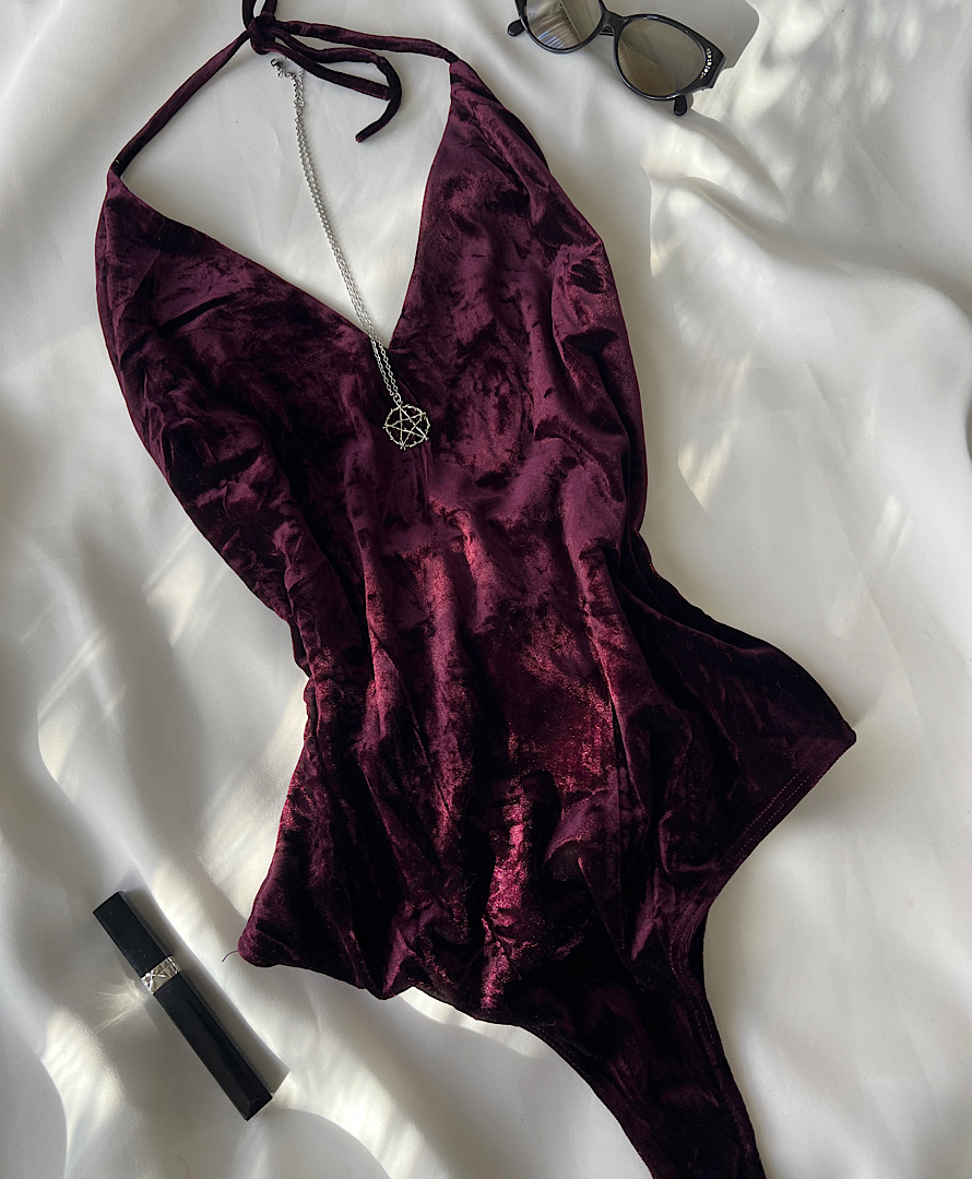 بادی مخمل بنفش تیره