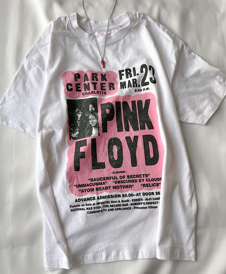 تیشرت پینک فلوید سفید