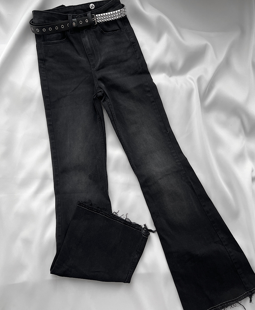 شلوار بوت کات ذغالی House