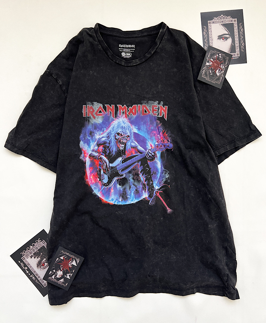 تیشرت سنگشور ذغالی Iron Maiden