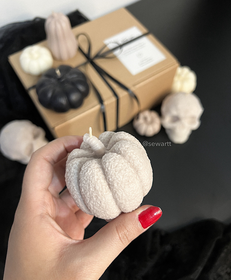 شمع کدو بالشتی