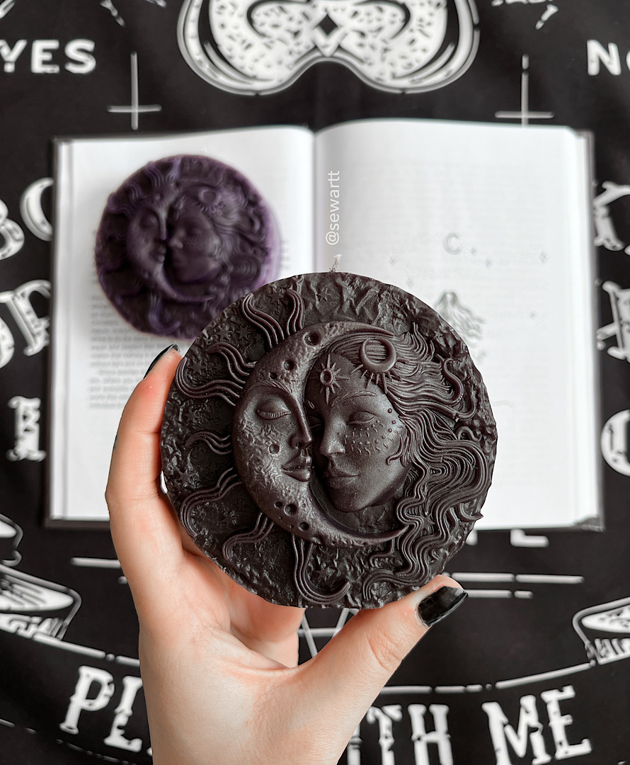 شمع ماه و خورشید سکه ای